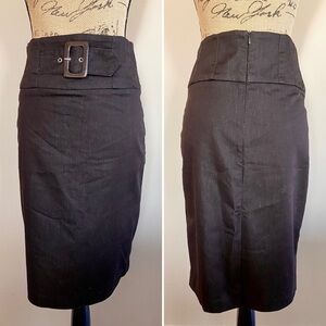 •Tracy Evans• faux belt pencil skirt